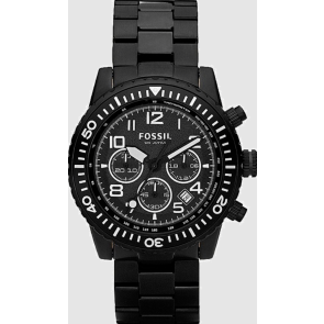 Watch strap Fossil CH2628 Stainless steel Black 22mm